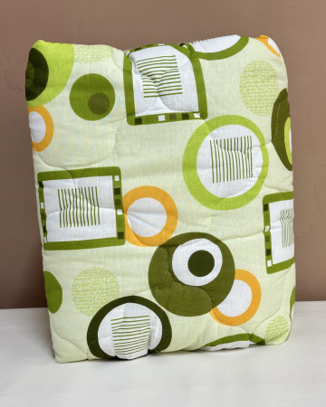 Pilote antialergice pentru vară - Pilotă antialergică vară| Umplutură Melană|Dos bumbac|Geometric Verde