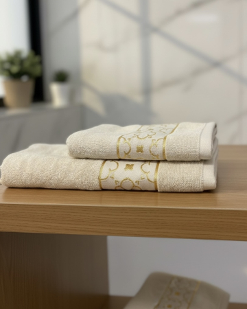 Prosoape pentru baie - Prosop de baie Coton din bumbac 100%, Crem, diverse marimi