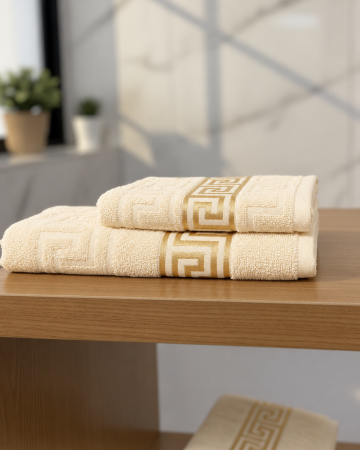 Prosoape pentru baie - Prosop de baie Greek din bumbac 100% crem