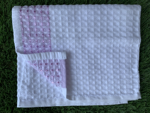 Prosoape - Prosop de bucătărie brodat Alb, 40×70 cm