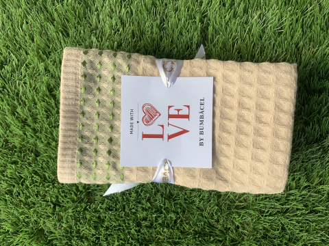 Prosop de bucătărie brodat- Crem, 33×55 cm [1]