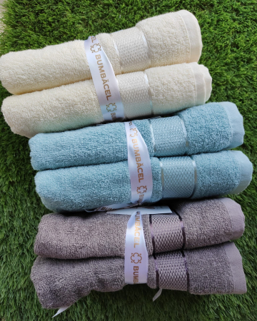 Prosoape pentru baie - Set 2 prosoape de față Curcubeu din bumbac, 400 g/m² , 50/90 cm