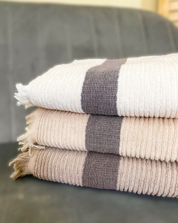 Prosoape pentru baie - Prosop de față Vijin cu franjuri, din bumbac 100%,  50/85 cm