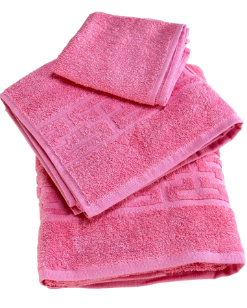 Reduceri - Set 3 Prosoape baie Kaveza| bumbac 100%, Roz