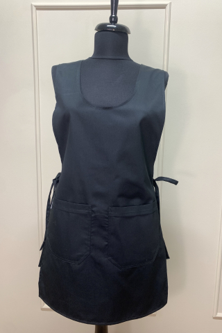Uniforme HoReCa - Șorț față-spate din tercot, Negru