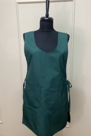 Uniforme HoReCa - Șorț față-spate din tercot, Verde închis