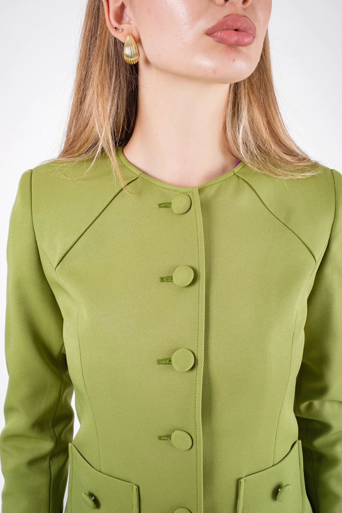 Costum elegant damă cu sacou și fustă conică [3]