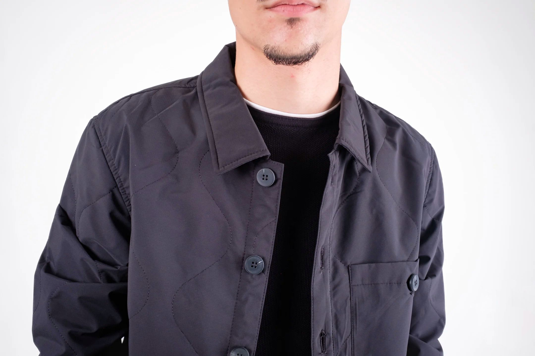 Jacheta barbateasca ,matlasata impermeabila,model slim-fit [3]