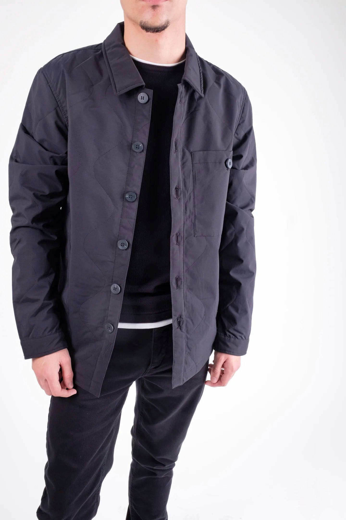 Jacheta barbateasca ,matlasata impermeabila,model slim-fit [1]