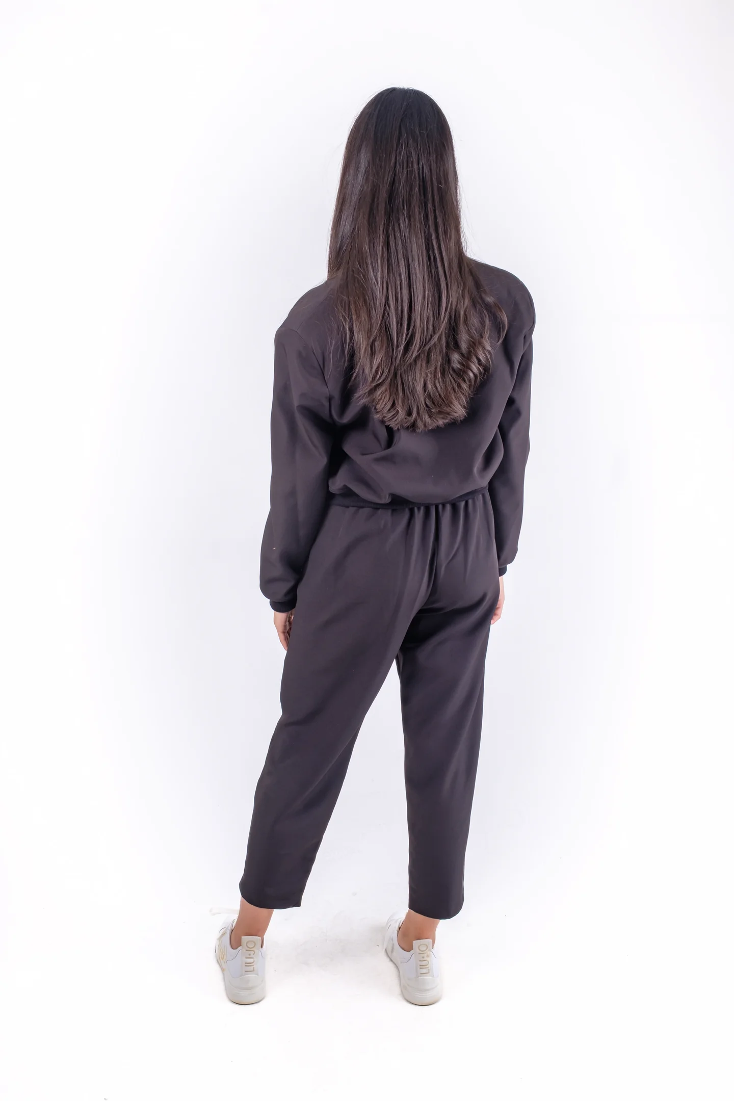 Jacheta dama casual neagra-croiala scurta moderna [5]