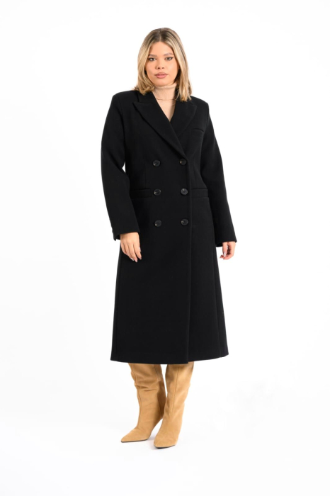 Palton lung dama cu croiala dreapta si nasturi decorativiIElegant &calduros [1]