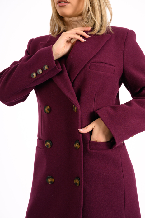 Palton lung dama cu croiala dreapta si nasturi decorativiIElegant &calduros [3]