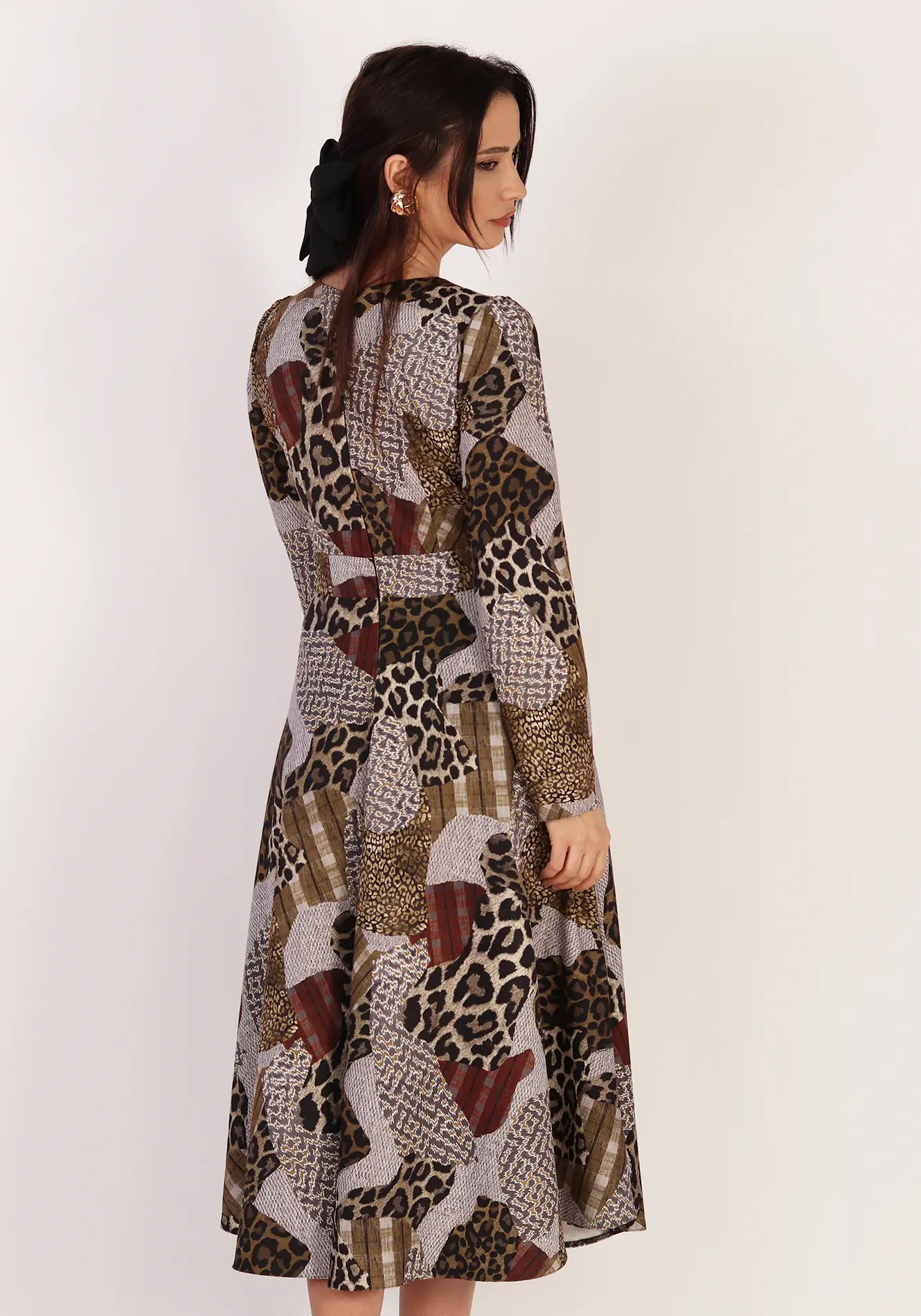 Rochie clos leopard eleganta [4]