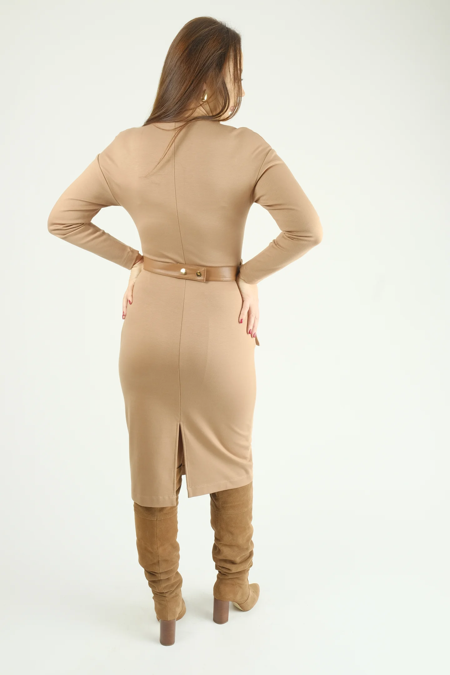 Rochie din jerse cu crea si croi lejer [5]