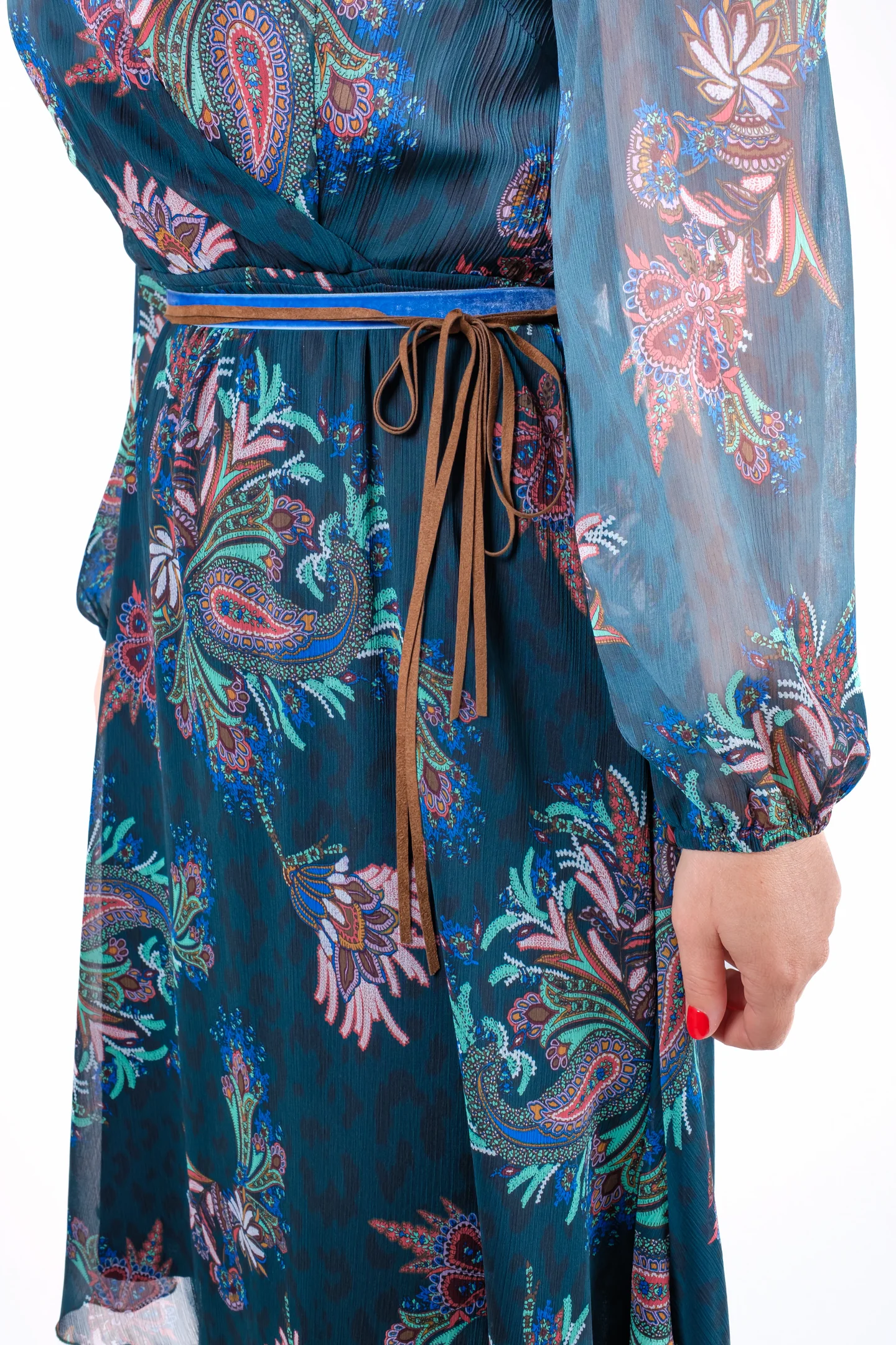 Rochie midi vaporoasa cu imprimei paisley [5]