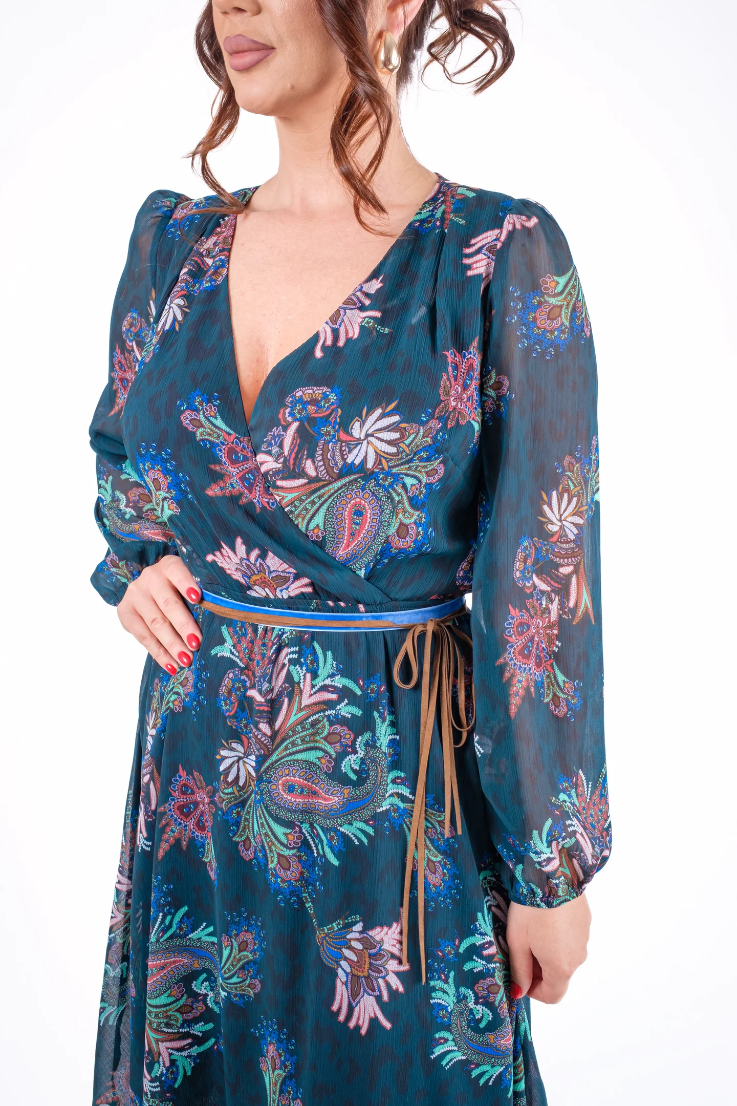 Rochie midi vaporoasa cu imprimei paisley [4]