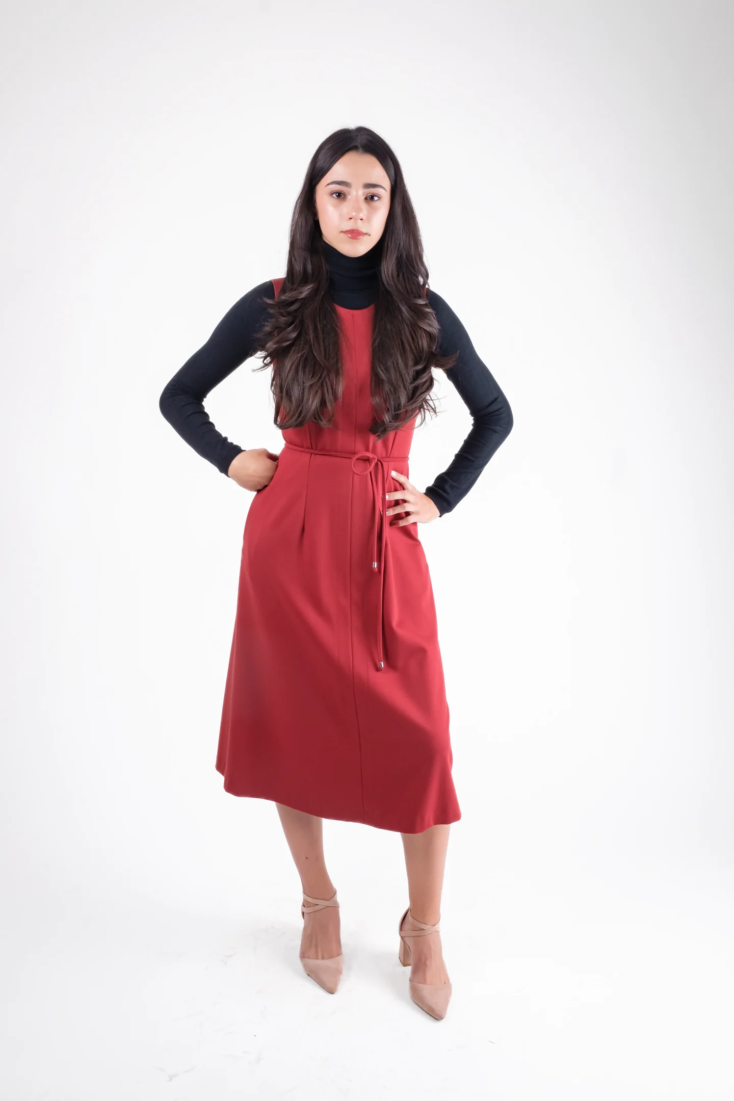 Sarafan midi din stofa ci cordon-elegant si versatil [1]