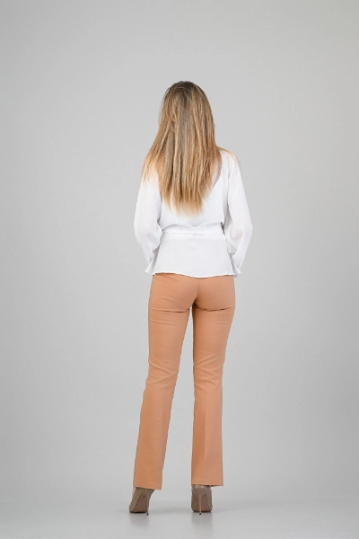 Camasa eleganta cu guler  ,maneci bufante si top cu bretele [4]