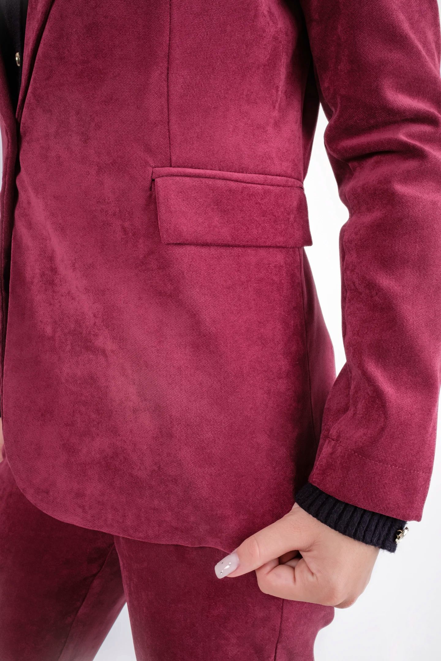 Costum dama elegant catifea-sacou si pantaloni [4]