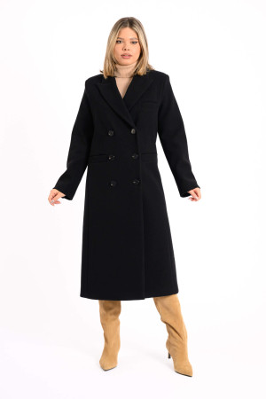 Palton lung dama cu croiala dreapta si nasturi decorativiIElegant &calduros [2]