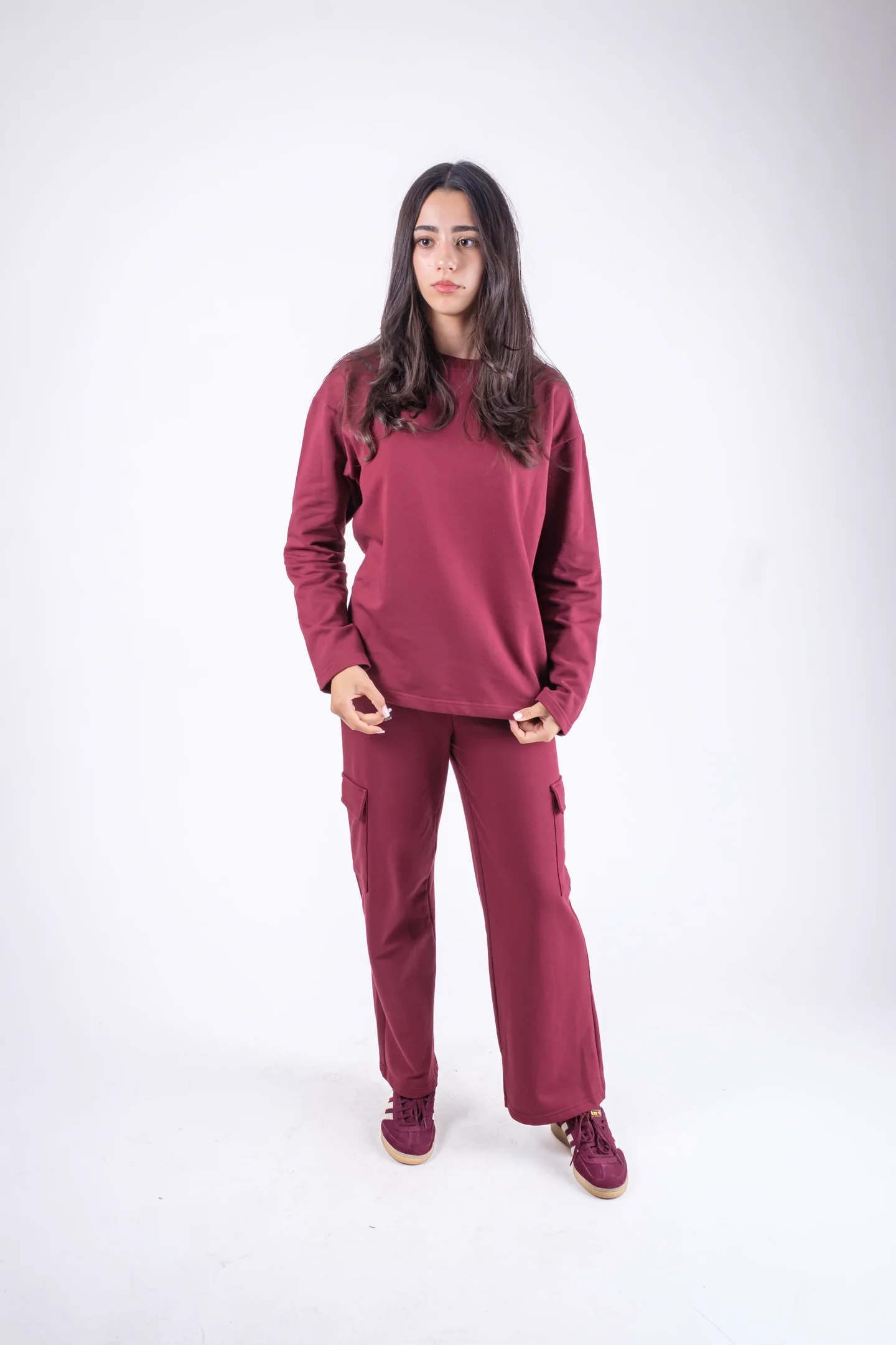 Trening dama casual cu buzunare cargo-model lejer [2]