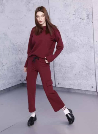 Treninguri - Trening dama casual cu buzunare cargo-model lejer