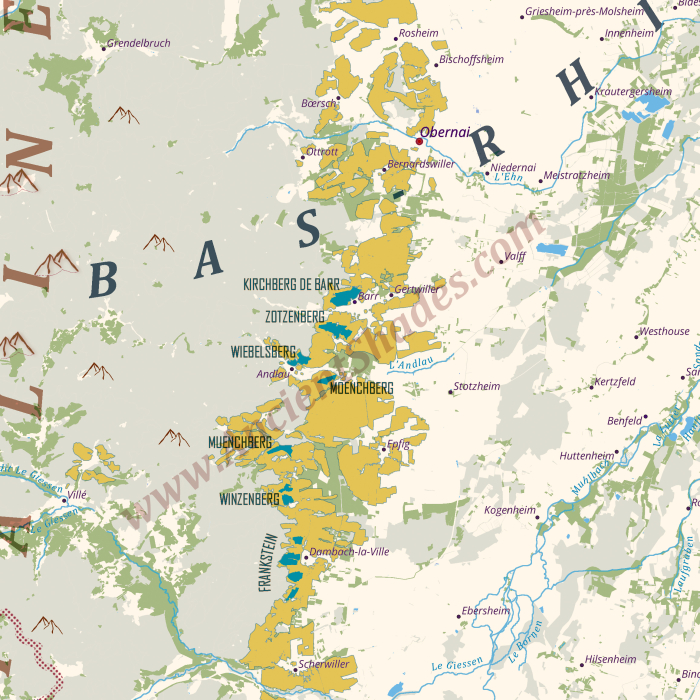 Wine map of Alsace [3]