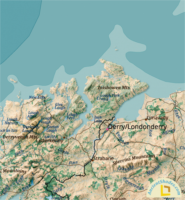 British Isles relief map [4]