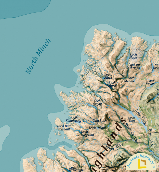 British Isles relief map [5]