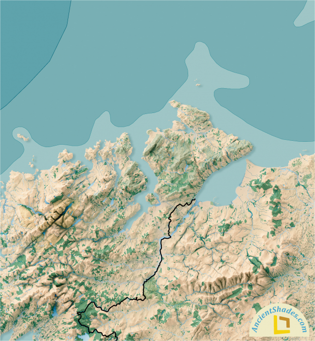 British Isles relief map [4]