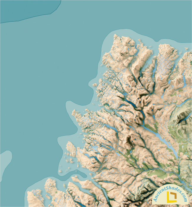 British Isles relief map [5]