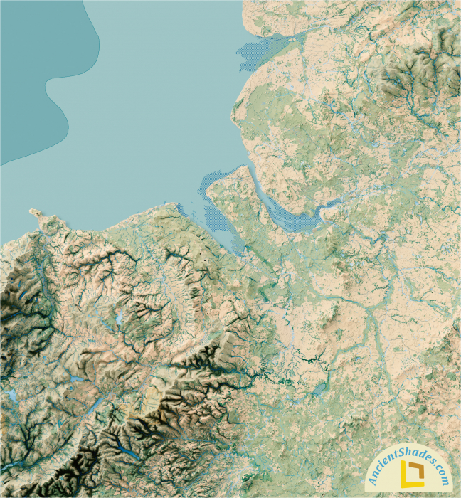 British Isles relief map [3]