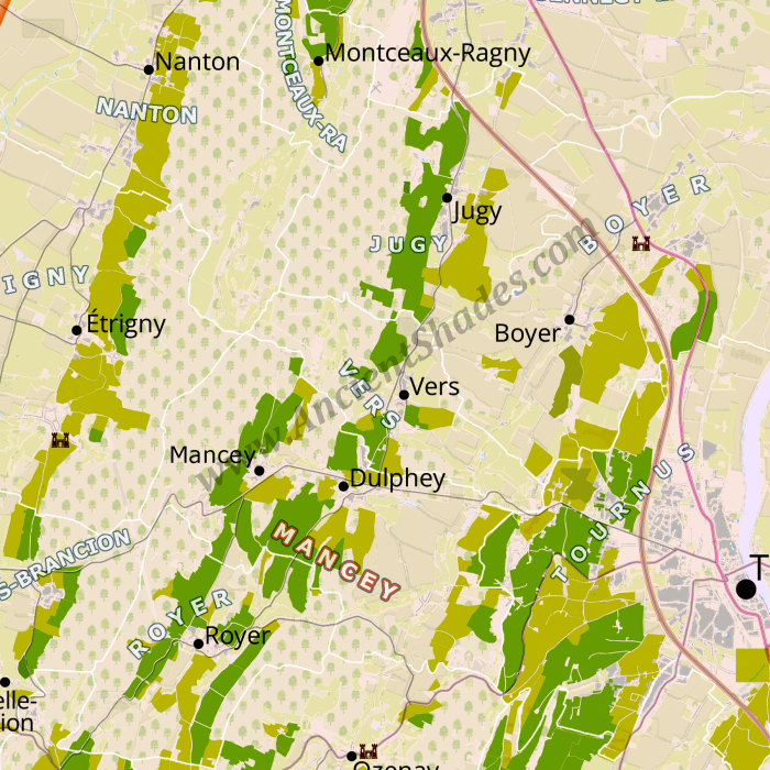 Mâconnais wine region in Burgundy. [3]