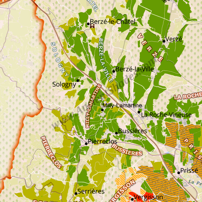 Mâconnais wine region in Burgundy. [2]