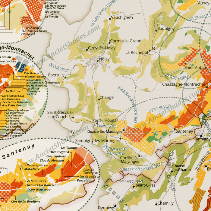 Burgundy Wine Map [3]