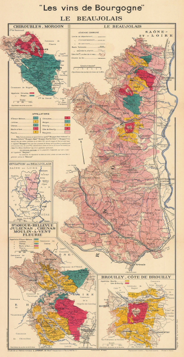 Le Beaujolais wine map [2]
