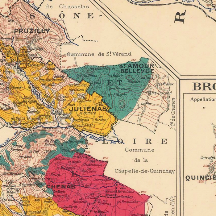 Le Beaujolais wine map [3]