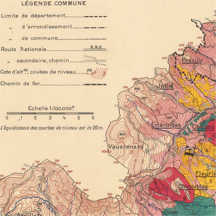 Le Beaujolais wine map [4]