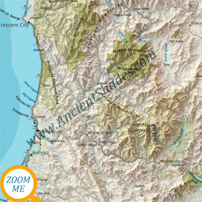 California physical map [5]