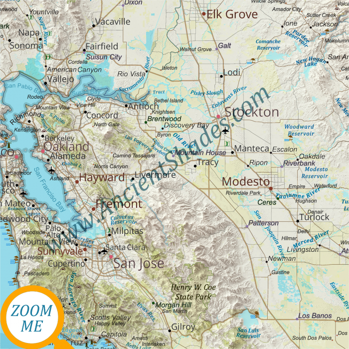 California physical map [4]