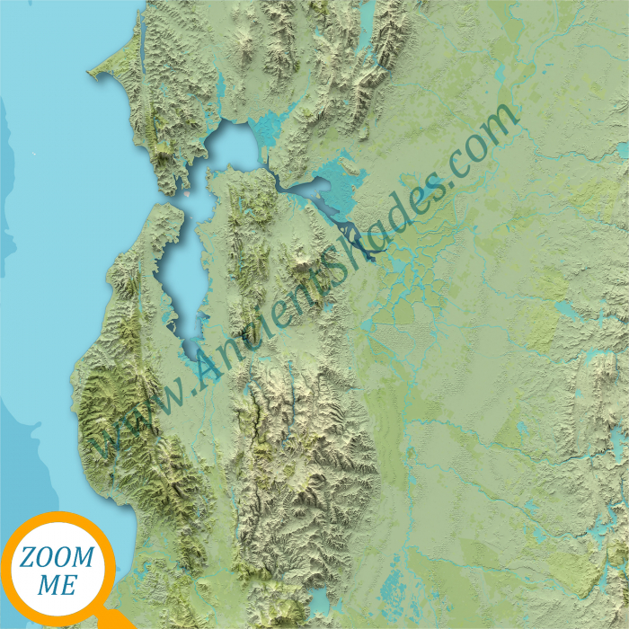 California Minimalist Warm Map – Decorative Relief Poster [4]