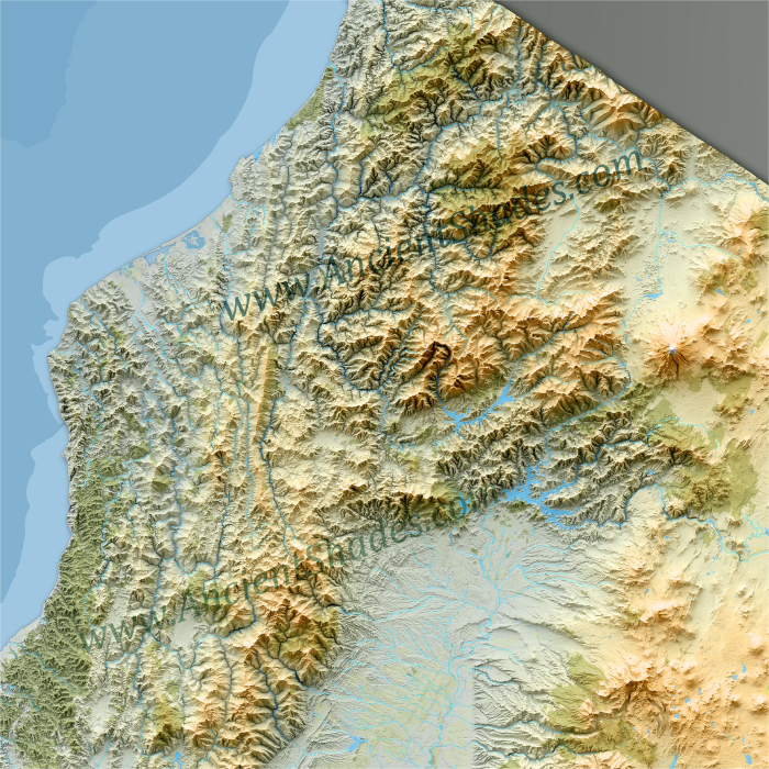 California Minimalist Map – Decorative Relief Poster [2]