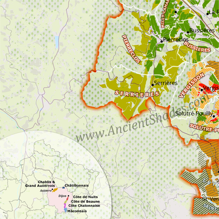 Mâconnais wine region in Burgundy. [2]