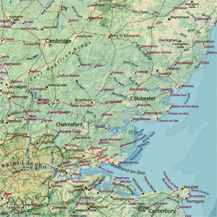 Relief map of England & Wales [4]