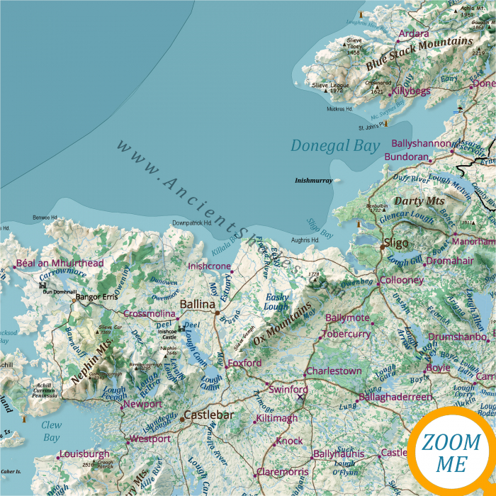 Relief map of Ireland [4]
