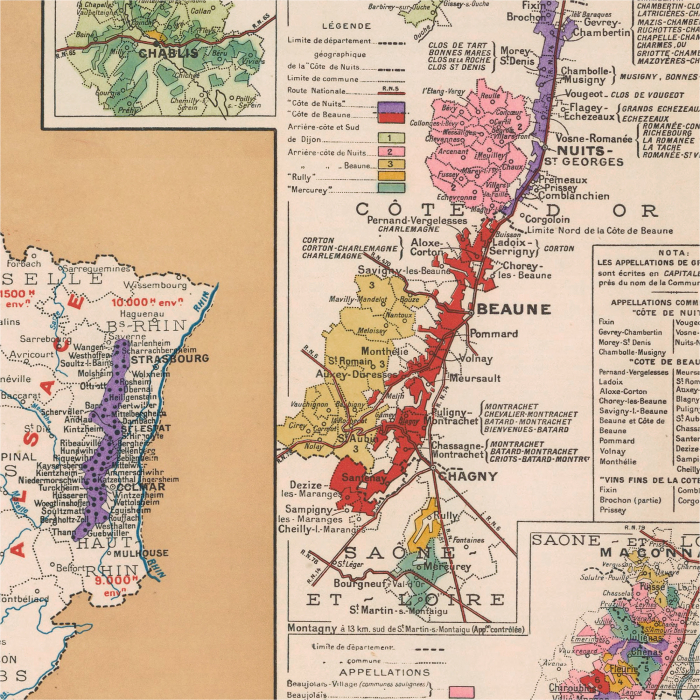 France vintage wine map [4]