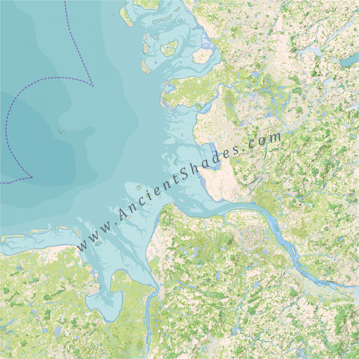 Minimalist relief map of Germany [5]