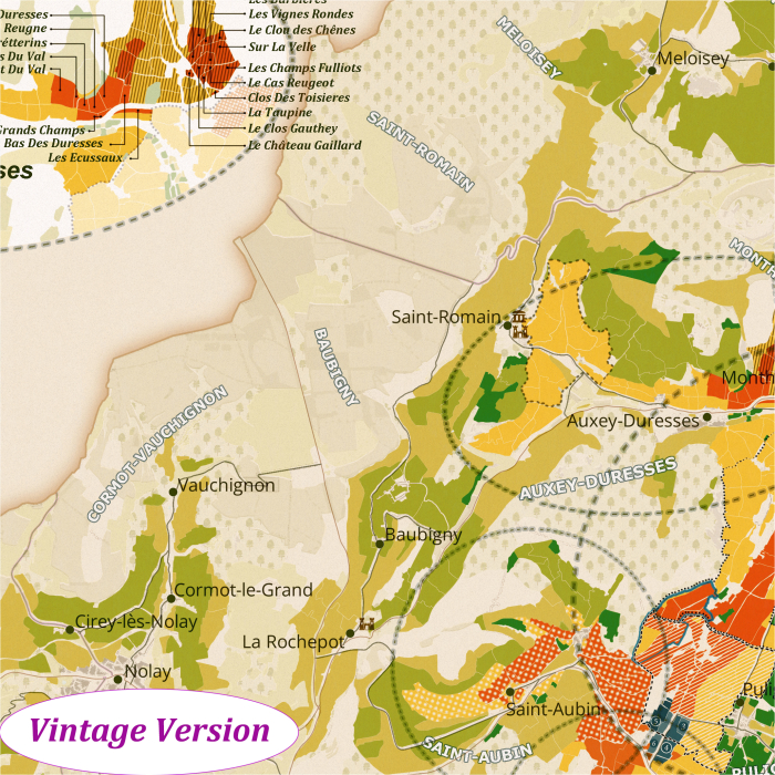 Burgundy Wine Map [4]
