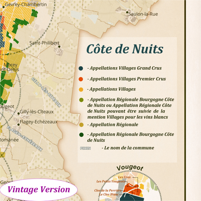 Burgundy Wine Map [5]