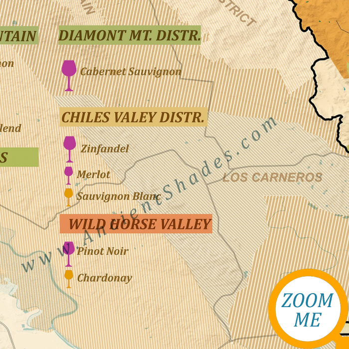 Wine map of Napa Valley [5]